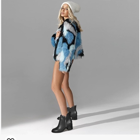 Black Ankle Boots Round Toe Low Chunky Block Heel Non-Slip Comfortable Neutral - Picture 3 of 10